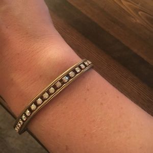 CLARA MINI BRACELET IN GOLD CRYSTAL